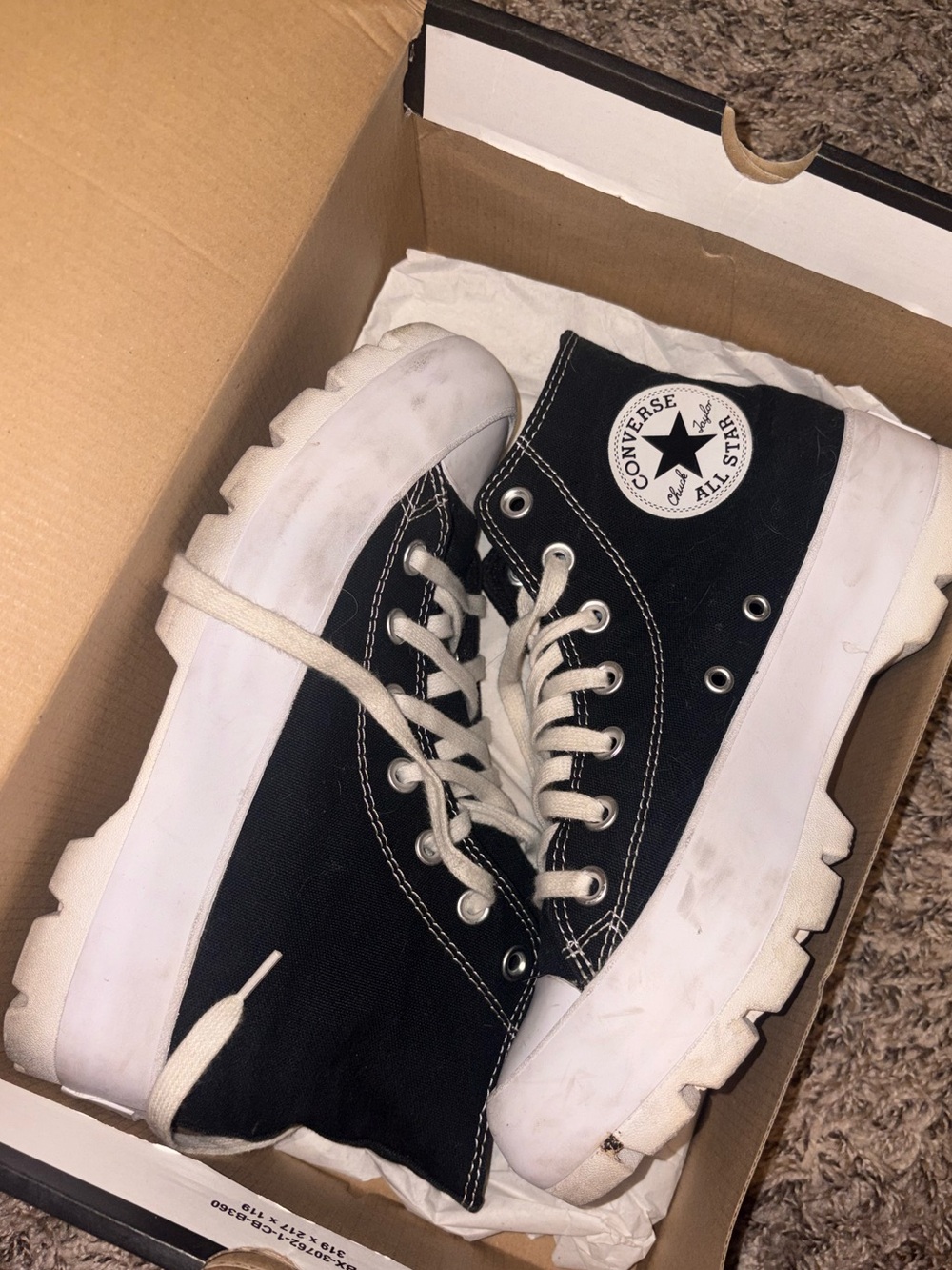 Converse' Black Canvas High-Top Sneakers